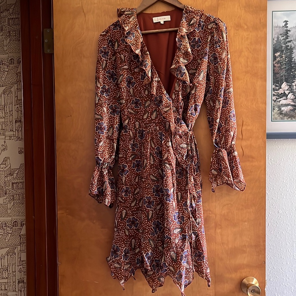 Anthropologie Franco Wrap Dress Size L Like New!!